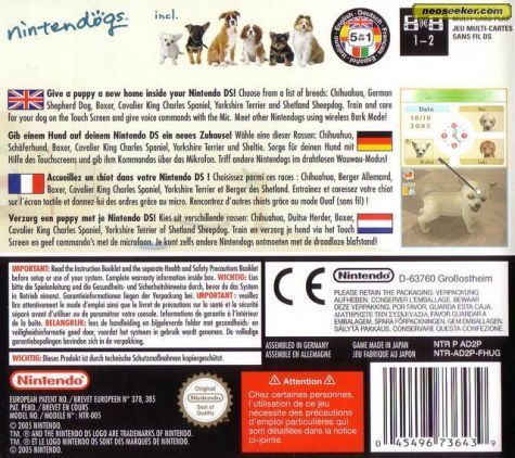 Nintendogs: Dalmatian and Friends - Nintendo DS (Nintendo - 1) video game collectible [Barcode 045496462963] - Main Image 2