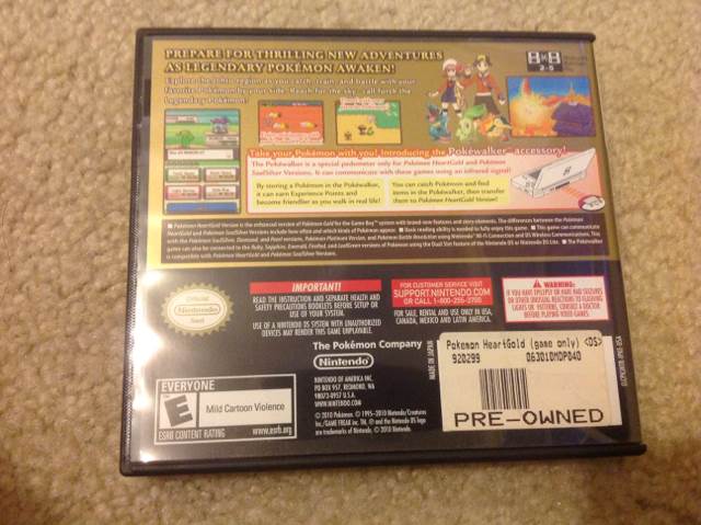 Pokemon HeartGold Version Not For Resale - Nintendo DS (Nintendo - 5) video game collectible - Main Image 2