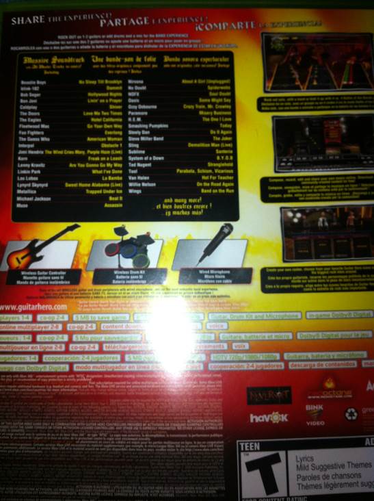 Guitar Hero 4 World Tour - Microsoft Xbox 360 video game collectible - Main Image 2