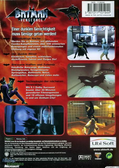 Batman Vengeance - Microsoft Xbox (Ubi Soft - 1) video game collectible [Barcode 3307211101951] - Main Image 2