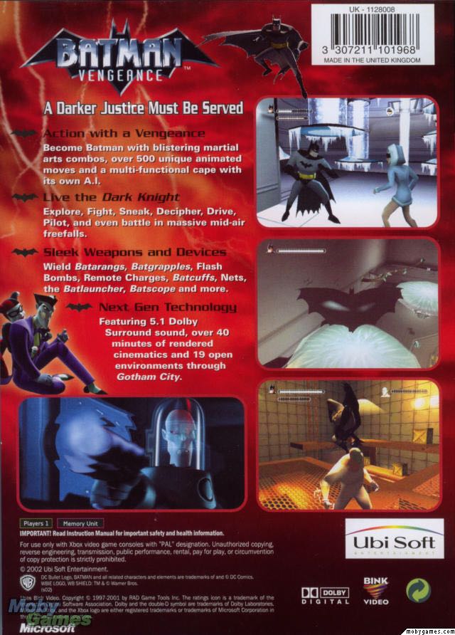 Batman Vengeance - Nintendo GameCube video game collectible - Main Image 2