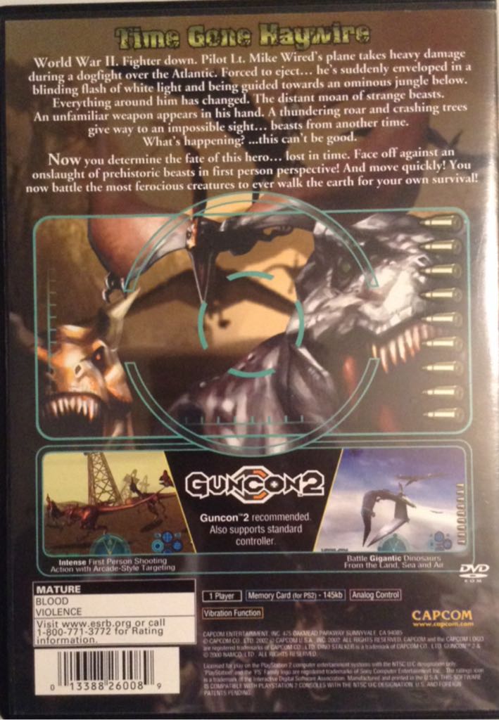 Dino Stalker - Sony PlayStation 2 (PS2) (Capcom - 1) video game collectible - Main Image 2