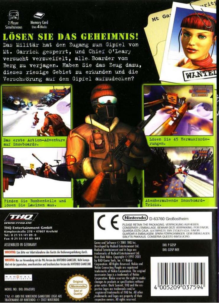 Dark Summit - Nintendo GameCube (THQ - 1-2) video game collectible [Barcode 777716521715] - Main Image 2