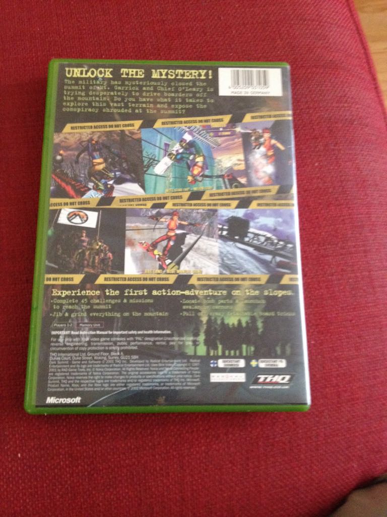 Dark Summit - Microsoft Xbox (THQ & Nick Games - 1  -2) video game collectible - Main Image 2