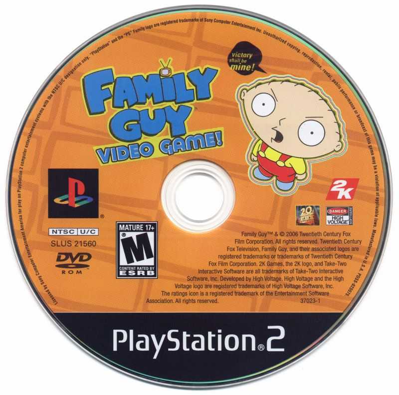 Family Guy Video Game! - Sony PlayStation 2 (PS2) (2K Games/20th Century Games) video game collectible - Main Image 3