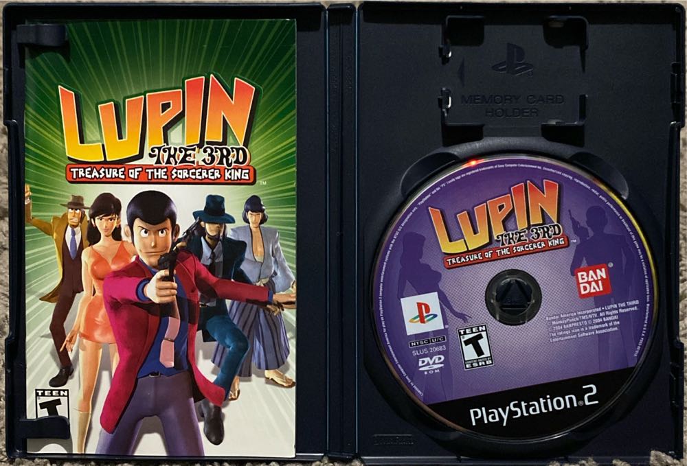 Lupin The 3rd: Treasure Of The Sorcerer King - Sony PlayStation 2 (PS2) (Bandai - 1) video game collectible [Barcode 045557180188] - Main Image 3