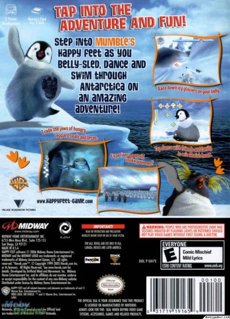 Happy Feet - Nintendo GameCube (Midway - 2 Players) video game collectible [Barcode 031719191659] - Main Image 2