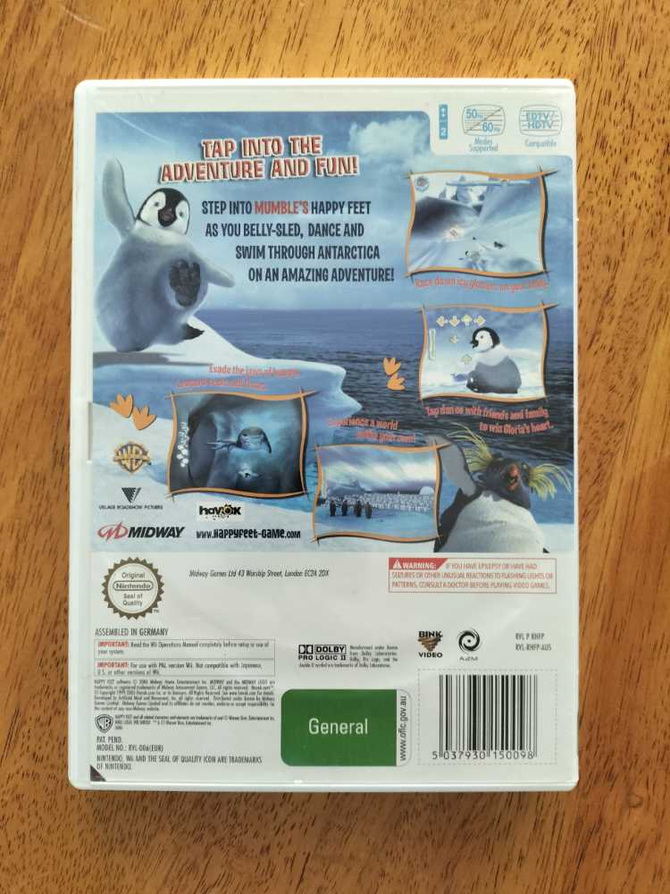 Happy Feet - Nintendo Wii video game collectible [Barcode 5037930150098] - Main Image 2