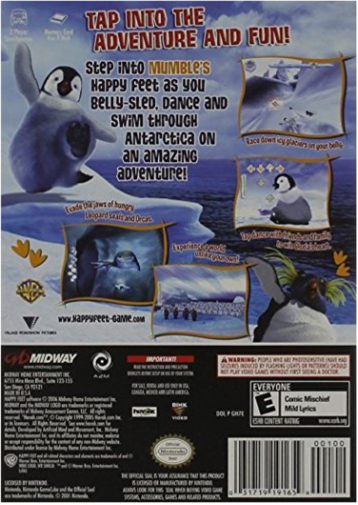Happy Feet - Nintendo GameCube (Midway - 2) video game collectible - Main Image 2