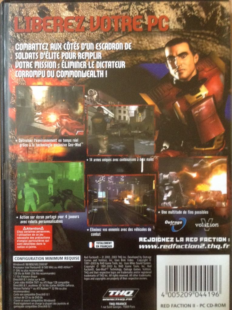 Red Faction II - Valve Steam video game collectible [Barcode 4005209044196] - Main Image 2