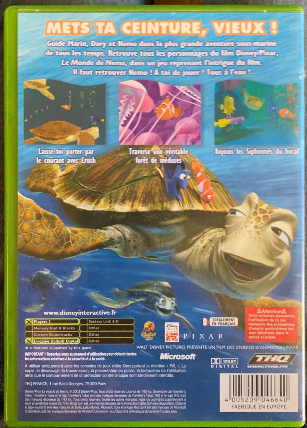 Le Monde De Nemo - Microsoft Xbox video game collectible [Barcode 4005209046640] - Main Image 2