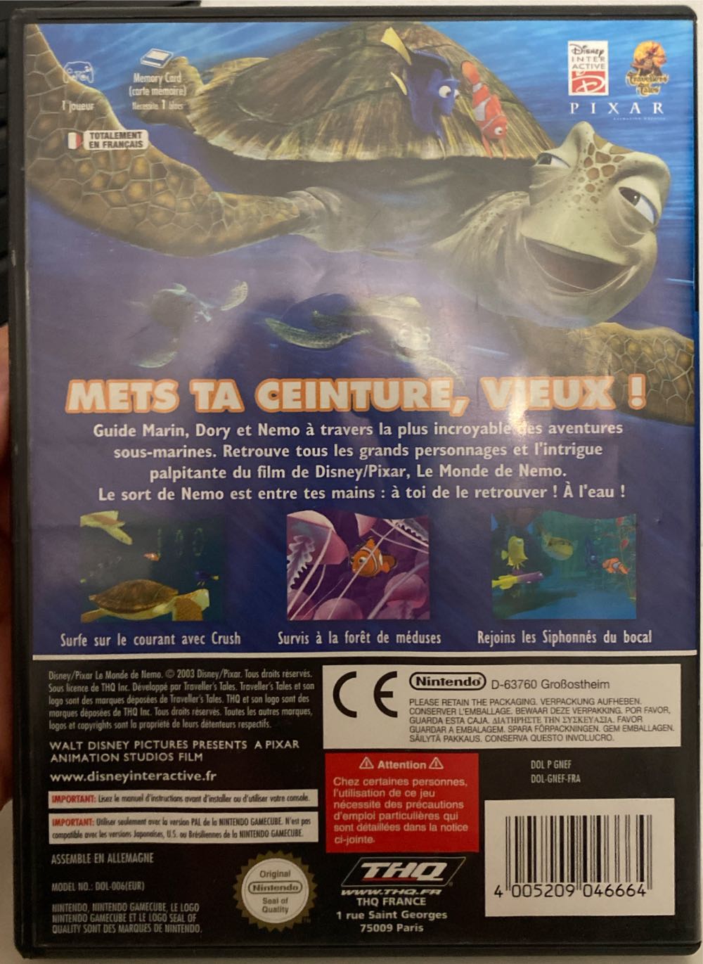 Le Monde De Nemo - Nintendo GameCube (THQ - 1) video game collectible [Barcode 4005209046664] - Main Image 2