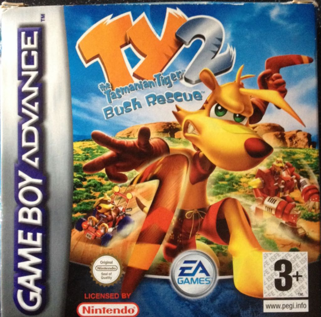 Ty the Tasmanian Tiger 2: Bush Rescue - Nintendo Game Boy Advance (GBA) (EA Games - 1) video game collectible [Barcode 5030935039771] - Main Image 1