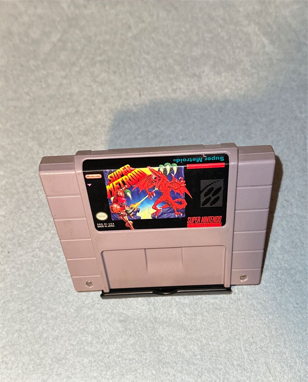 Super Metroid - Nintendo Super Nintendo Entertainment System (SNES) (Reproduction Cartridge) video game collectible - Main Image 3