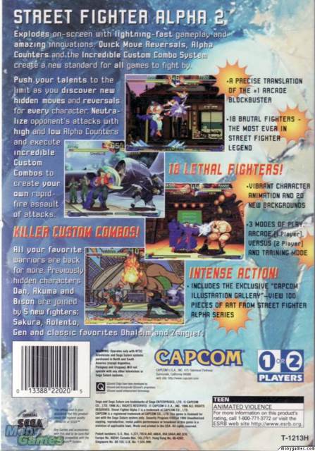 Street Fighter Alpha 2 - Sega Saturn (Capcom - 2) video game collectible [Barcode 013388220205] - Main Image 2