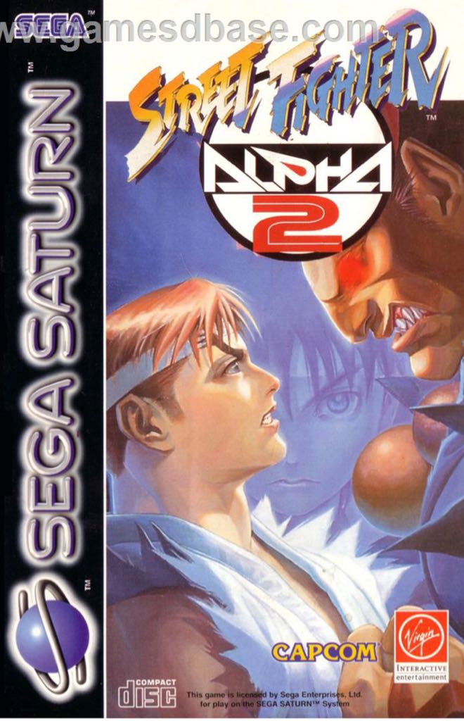 Street Fighter Alpha 2 - Sega Saturn (Capcom) video game collectible - Main Image 1