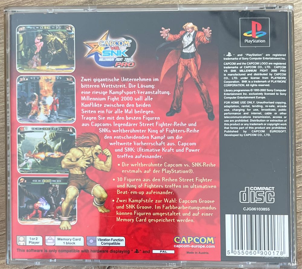 Capcom VS SNK Pro - Sony PlayStation (Capcom) video game collectible [Barcode 5055060900178] - Main Image 2