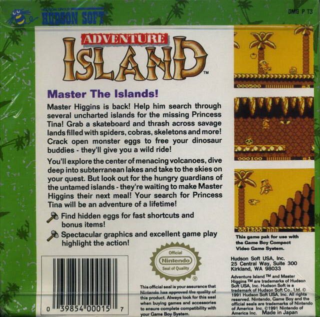 Adventure Island - Nintendo Game Boy video game collectible - Main Image 2