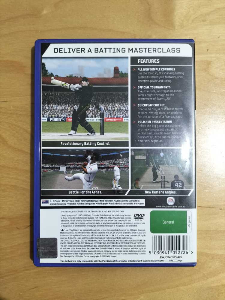 EA Sports: Cricket 07 - Sony PlayStation 2 (PS2) video game collectible [Barcode 5030941052726] - Main Image 2
