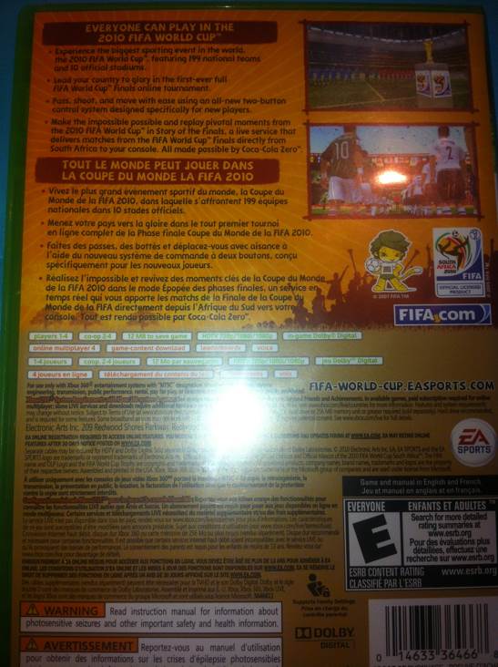 2010 Fifa World Cup - Microsoft Xbox 360 video game collectible - Main Image 2