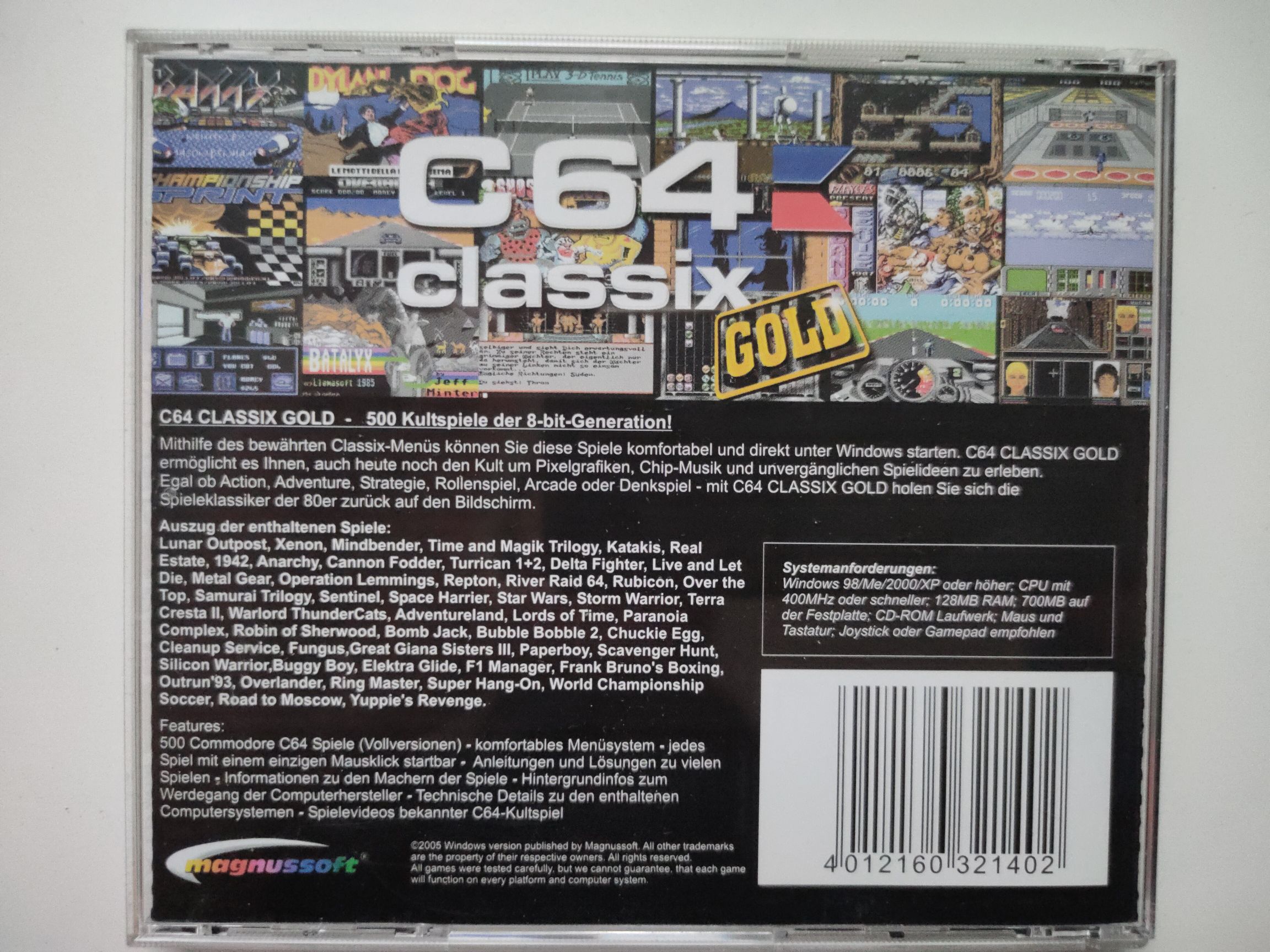 C64 classix Gold - PC (Magnussoft) video game collectible [Barcode 4012160321402] - Main Image 2