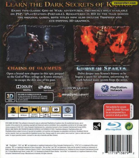 God Of War: Collection - Sony PlayStation 3 (PS3) (Sony Computer Enteraiment) video game collectible [Barcode 711719217060] - Main Image 2