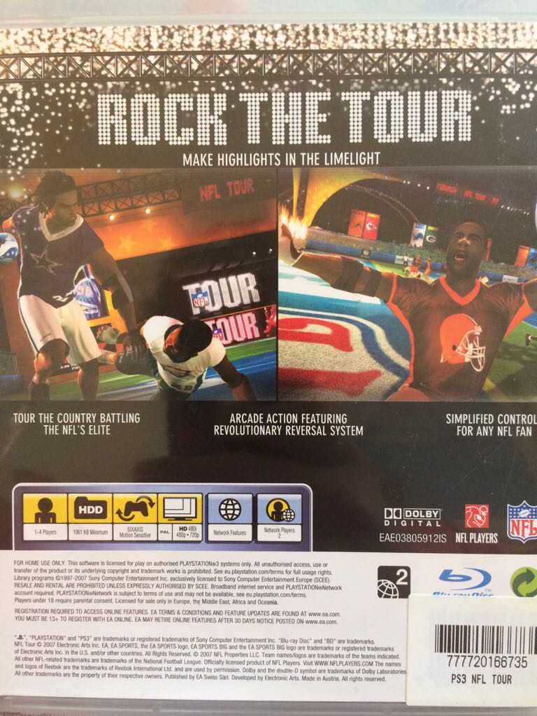 NFL TOUR - Sony PlayStation 3 (PS3) video game collectible [Barcode 777720166735] - Main Image 2