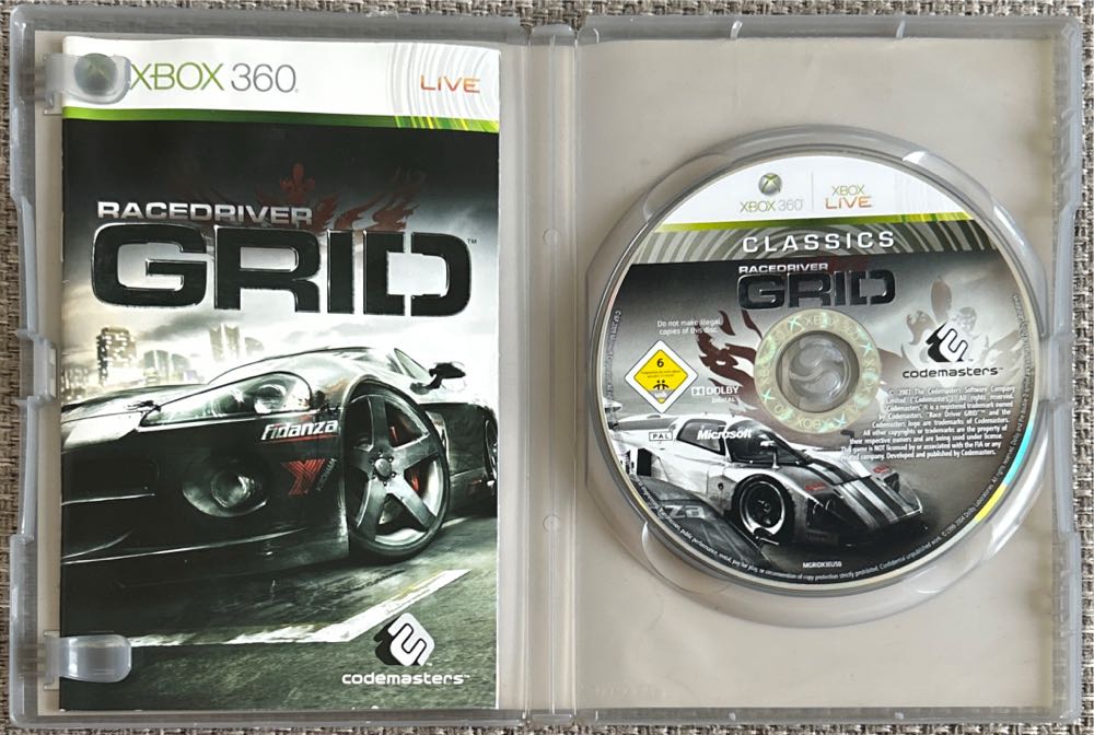 Race Driver Grid: Classics (Sealed) - Microsoft Xbox 360 (1) video game collectible [Barcode 5024866340129] - Main Image 3