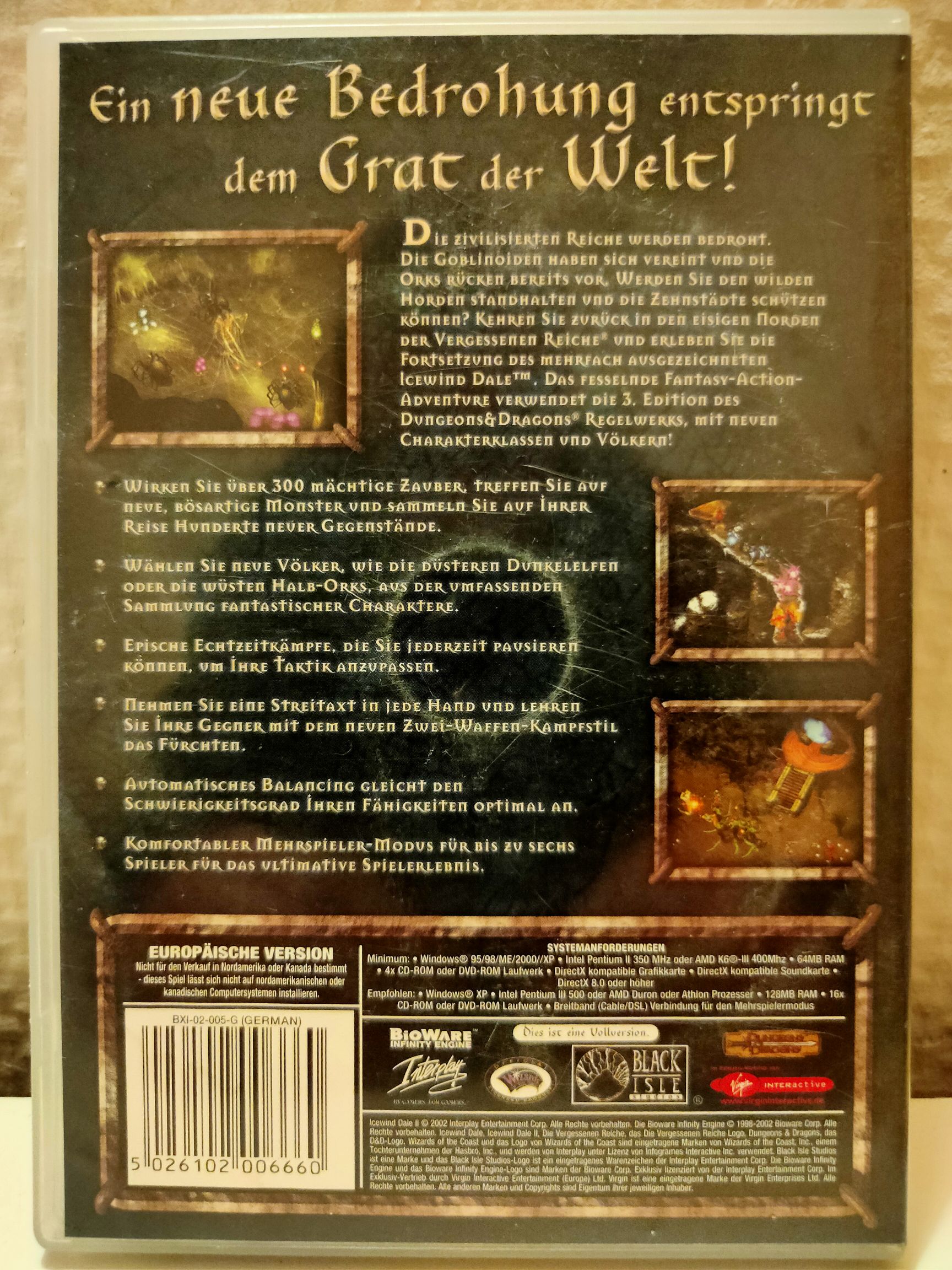 Icewind Dale II - PC (Interplay Entertainment - 1) video game collectible [Barcode 5026102006660] - Main Image 2