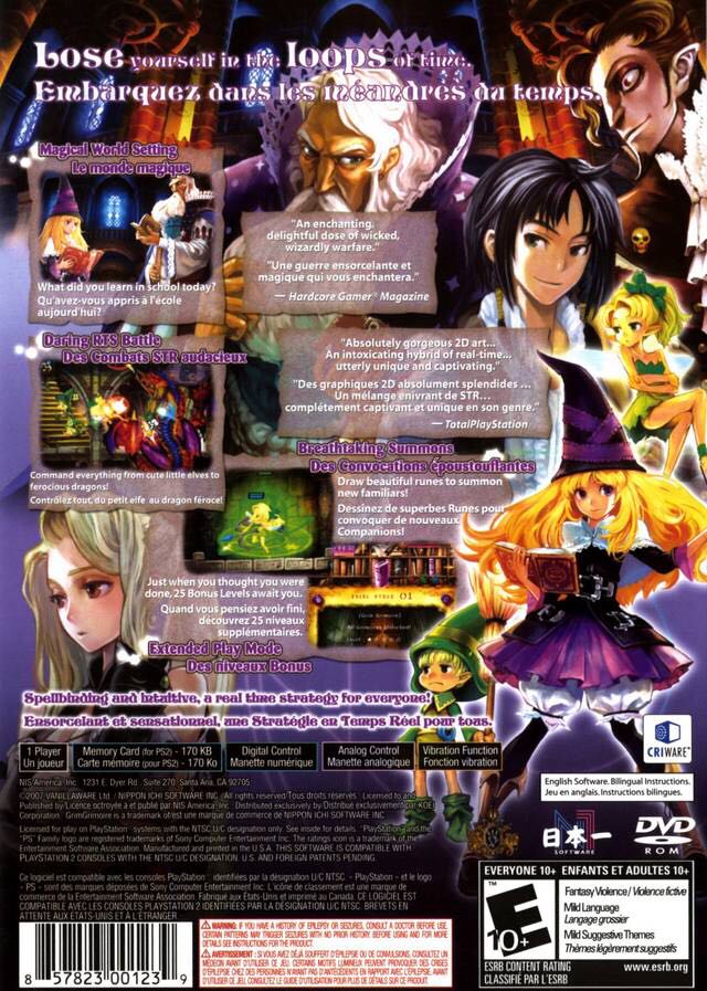 GrimGrimoire - Sony PlayStation 2 (PS2) (Nippon Ichi Software - 1) video game collectible [Barcode 857823001826] - Main Image 2