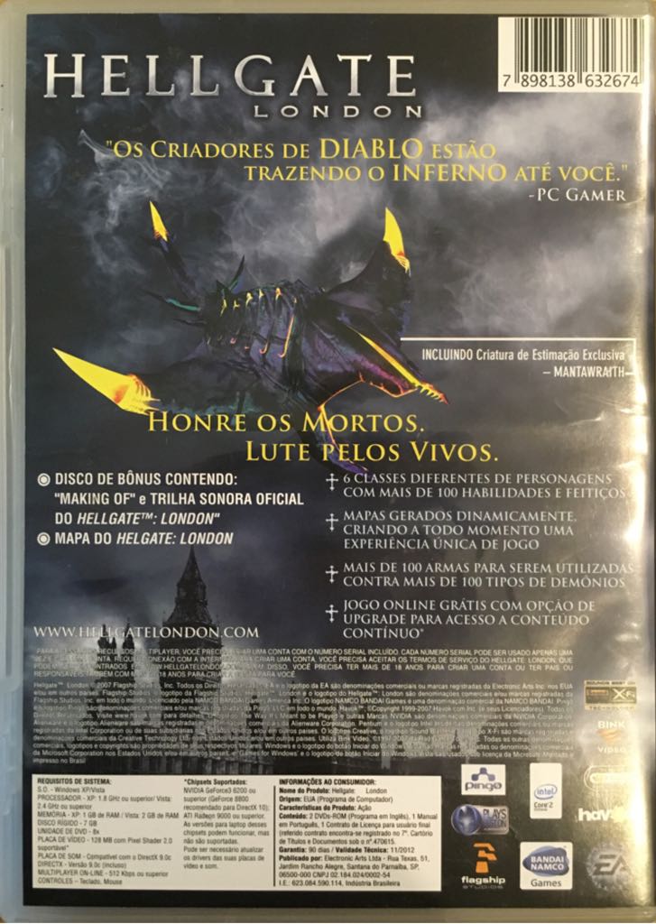 Hellgate: London - Microsoft Xbox 360 (Bandai Namco, Eletronic Arts) video game collectible [Barcode 7898138632674] - Main Image 2