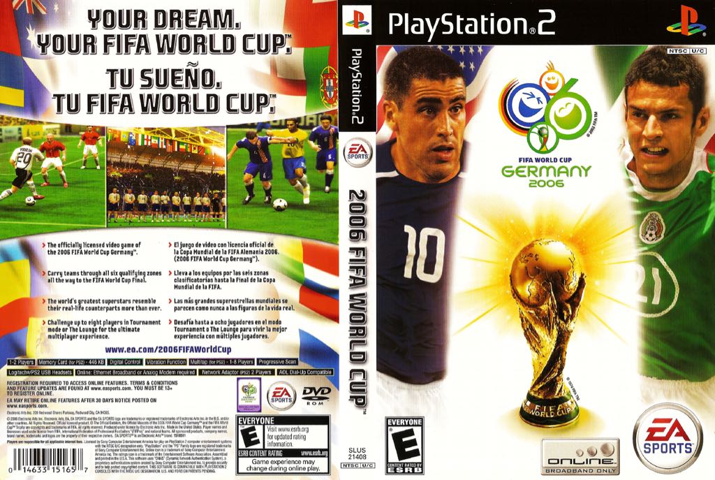 2006 FIFA World Cup Germany - Sony PlayStation 2 (PS2) (Electronic Arts/EA Games - 4) video game collectible [Barcode 014633151664] - Main Image 2