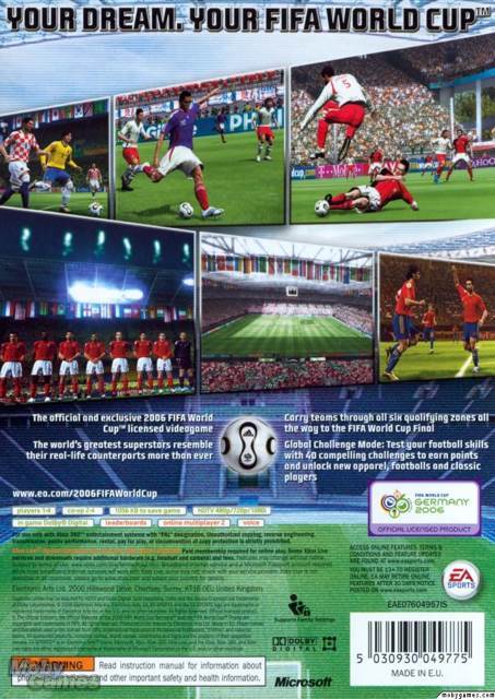 2006 FIFA World Cup Germany - Microsoft Xbox 360 (Electronic Arts/EA Games - 4) video game collectible [Barcode 5030942049770] - Main Image 2
