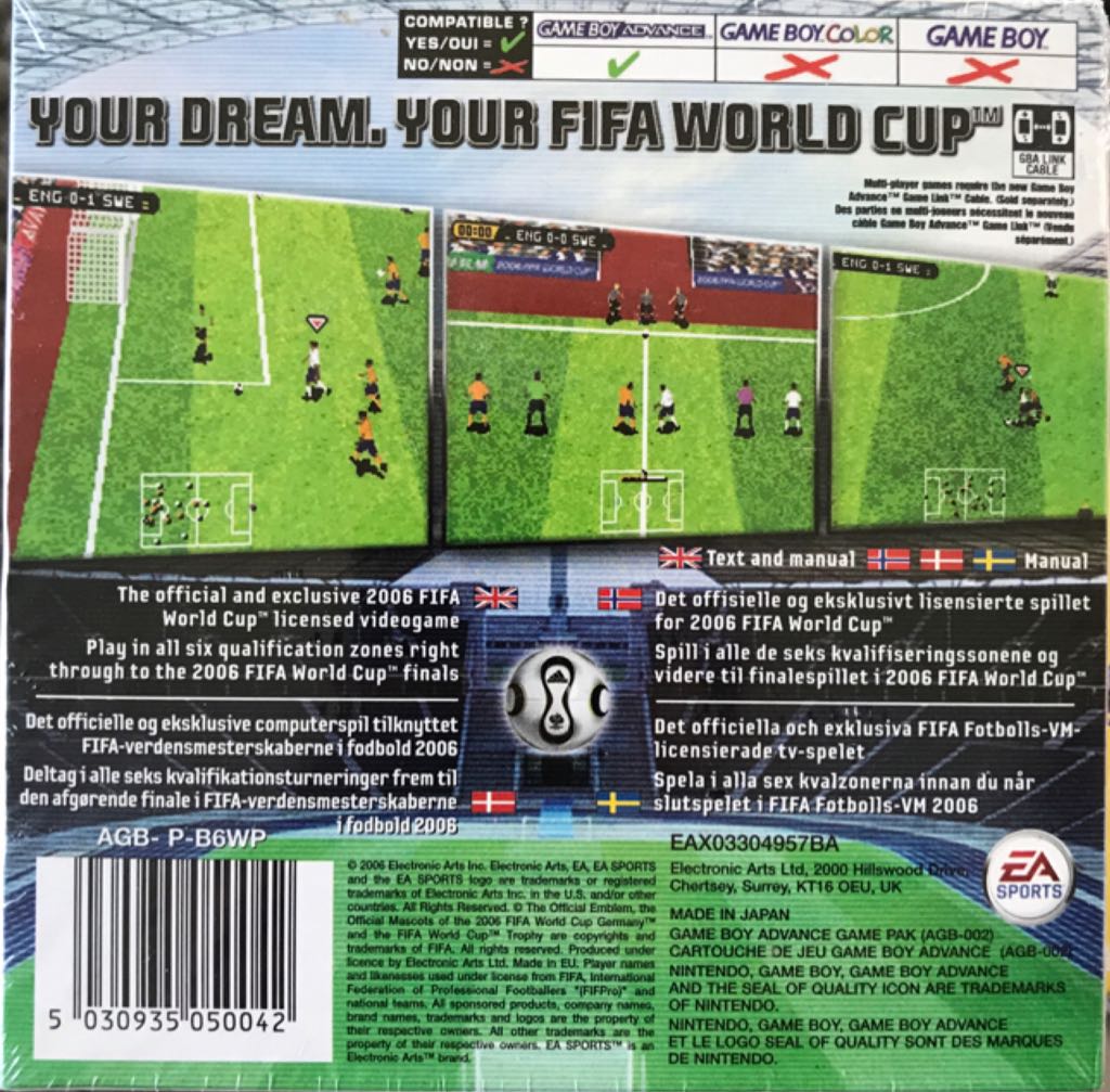 FIFA World Cup Germany 2006 - Nintendo Game Boy Advance (GBA) video game collectible - Main Image 2