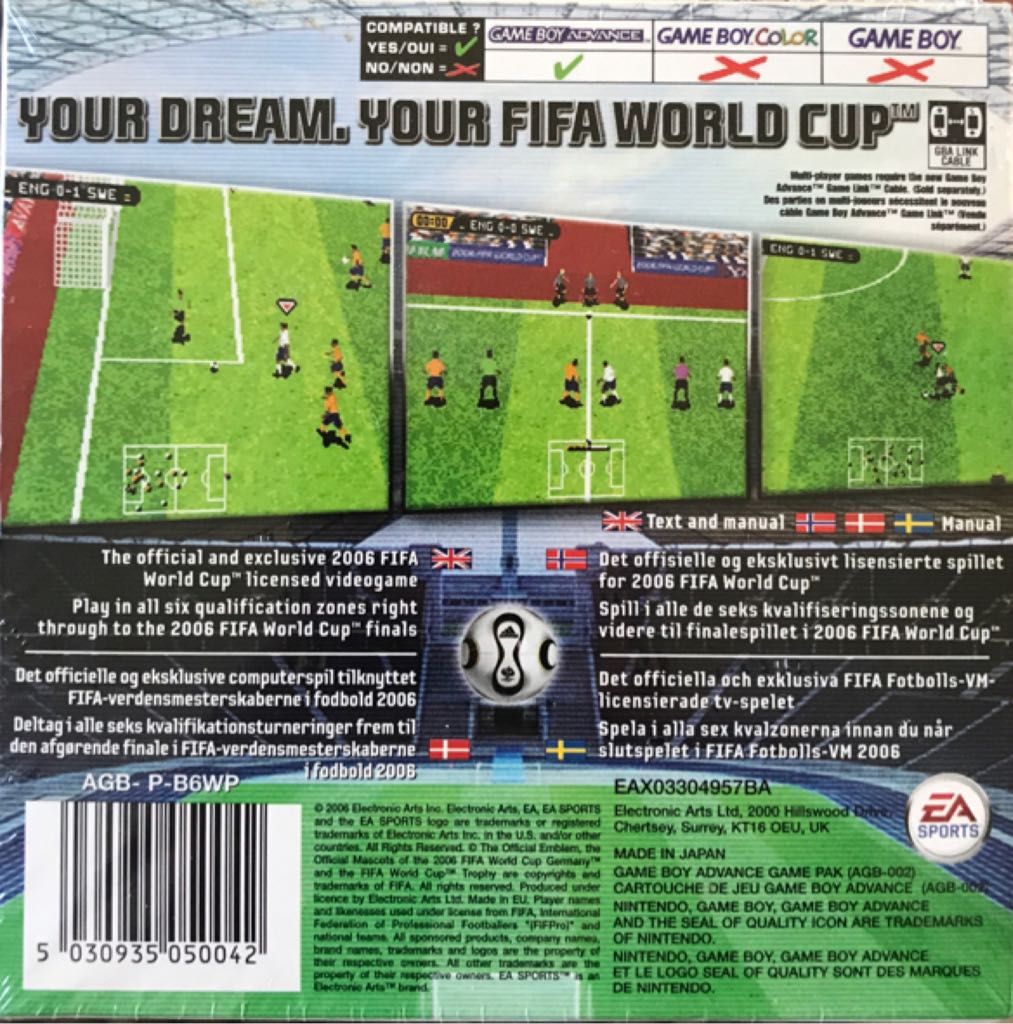 FIFA World Cup Germany 2006 - Nintendo Game Boy Advance (GBA) (Ea Sports) video game collectible - Main Image 2