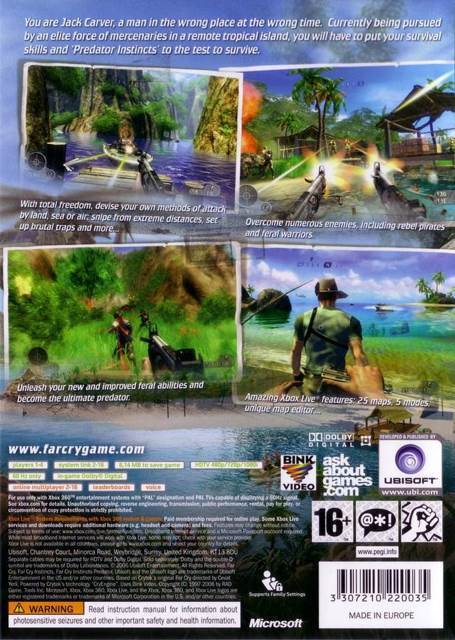 Farcry Instincts Predator - Microsoft Xbox 360 video game collectible [Barcode 3307210216182] - Main Image 2