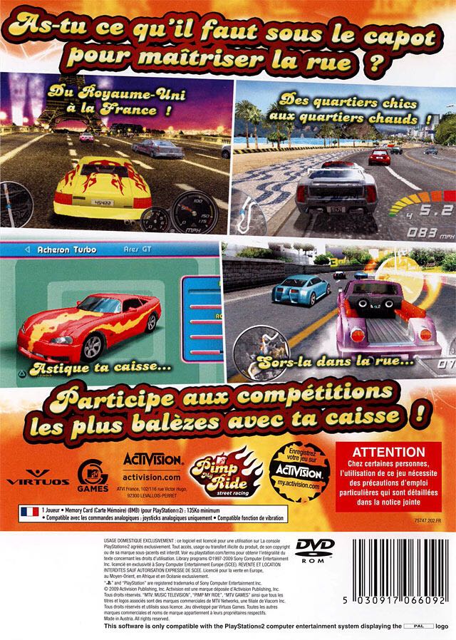 Pimp my Ride - Sony PlayStation 2 (PS2) (Activision - 1) video game collectible [Barcode 5030917040818] - Main Image 2