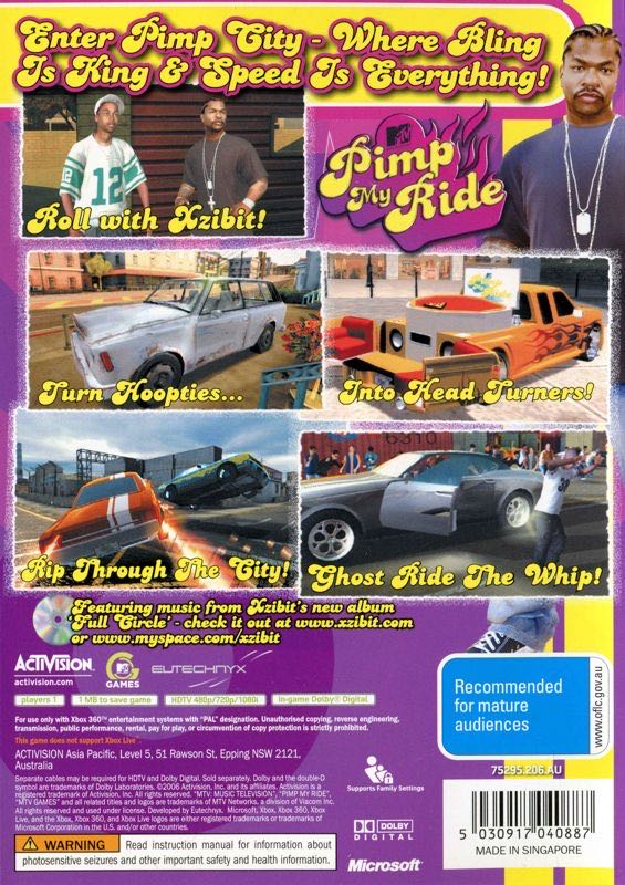 Pimp my Ride - Microsoft Xbox 360 (Activision Blizzard - 1) video game collectible [Barcode 5030917040900] - Main Image 2