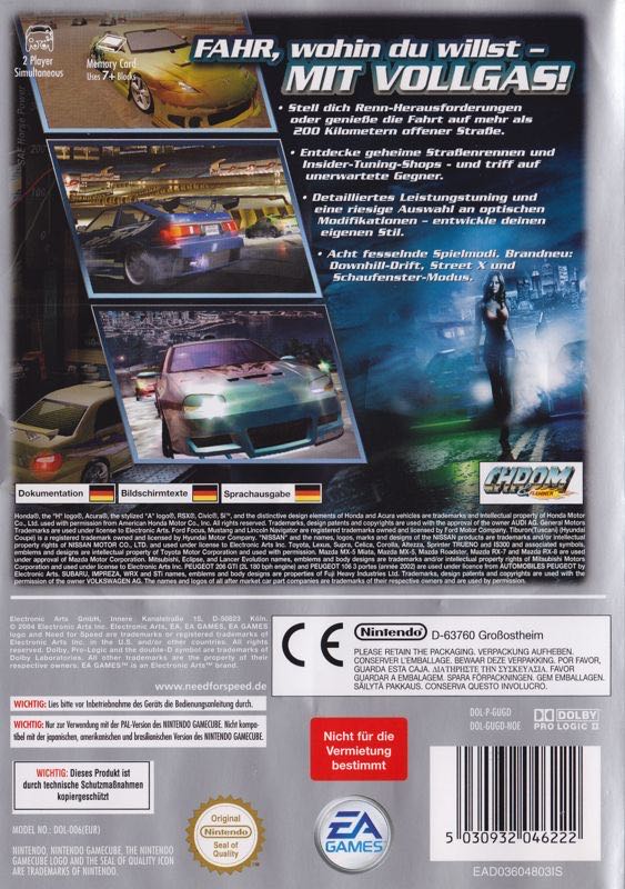 Need for Speed - Underground 2Players Choise - Nintendo GameCube (Electronic Arts/EA Games - 2) video game collectible [Barcode 5030932046222] - Main Image 2