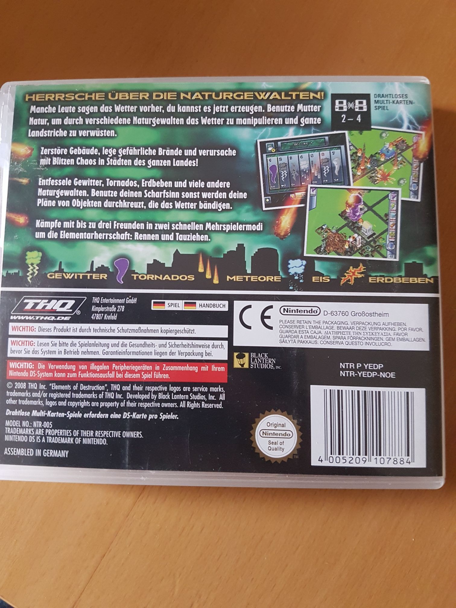 ELEMENTS OF DESTRUCTION - Nintendo DS video game collectible [Barcode 4005209107884] - Main Image 2