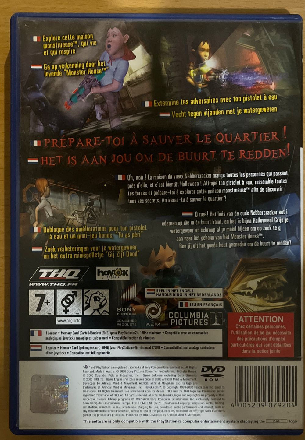 PS2 / Monster House - Sony PlayStation 2 (PS2) (1) video game collectible [Barcode 4005209079204] - Main Image 2