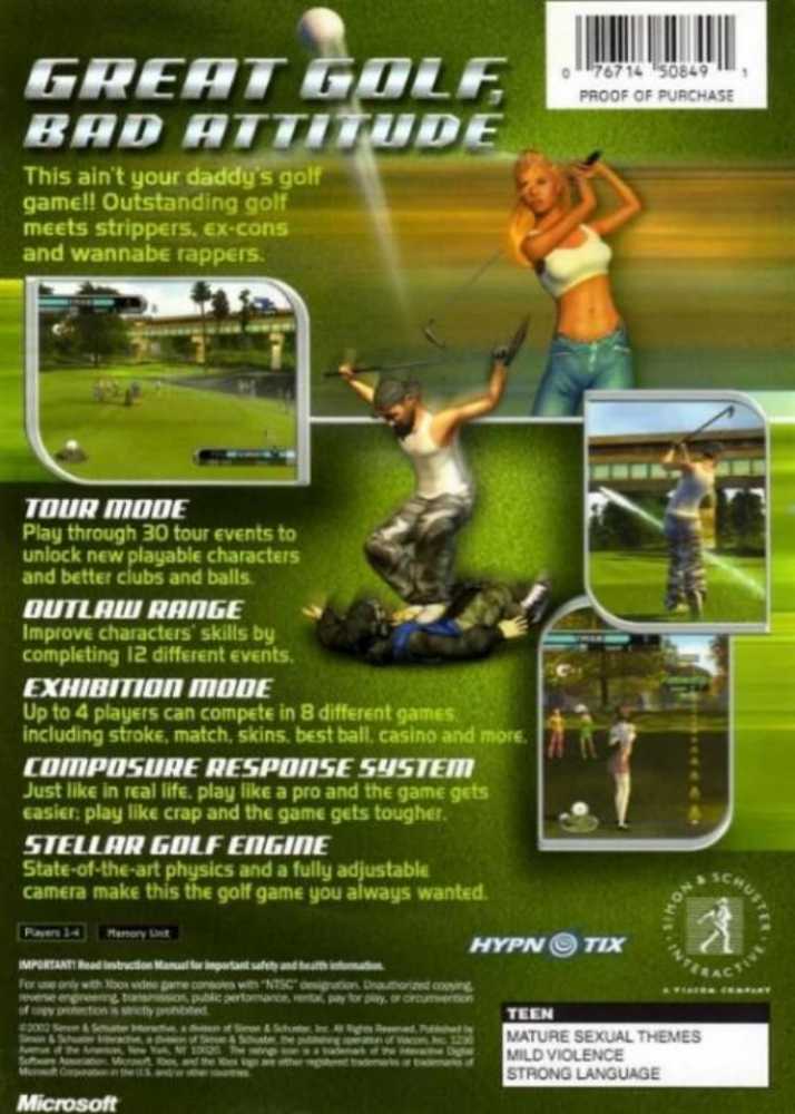 Outlaw Golf - Nintendo GameCube (Nintendo - 4) video game collectible [Barcode 076714525658] - Main Image 2