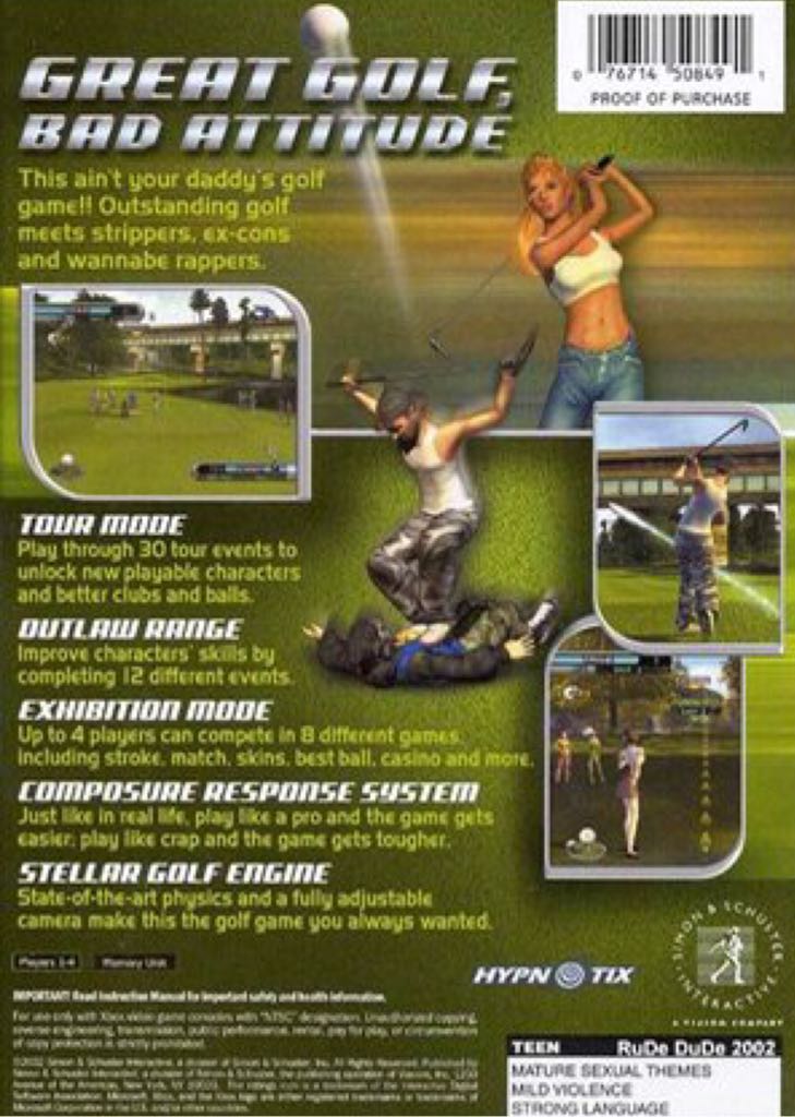 Outlaw Golf - Nintendo GameCube (Hypnotix) video game collectible [Barcode 081100006727] - Main Image 2