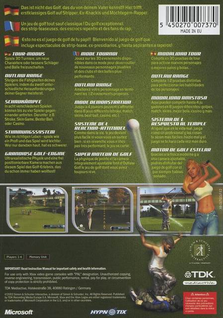 Outlaw Golf - Microsoft Xbox (Simon - 4) video game collectible [Barcode 5450270007370] - Main Image 2