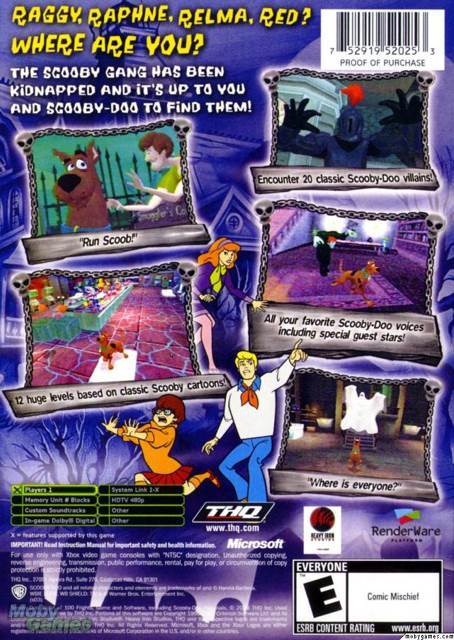 XBOX : Scooby Doo!: Night of 100 Frights - Microsoft Xbox (THQ) video game collectible [Barcode 752919520253] - Main Image 2