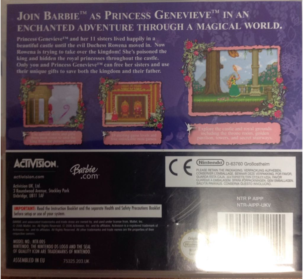 Barbie: 12 Dancing Princesses - Nintendo DS video game collectible [Barcode 5030917042706] - Main Image 2