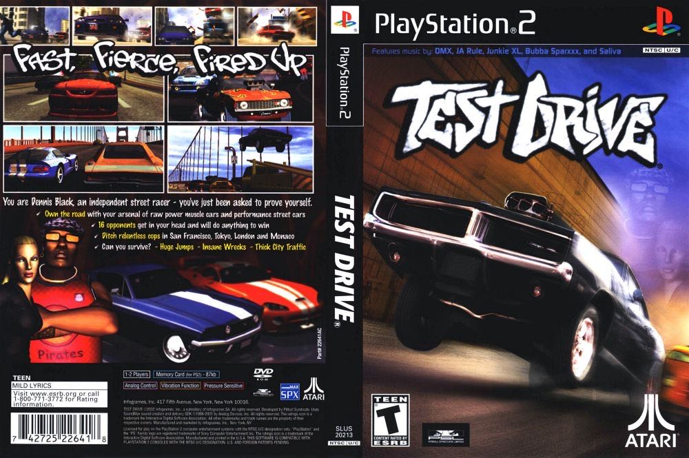Test Drive - Sony PlayStation 2 (PS2) (Atari - 2) video game collectible [Barcode 74272522641] - Main Image 2