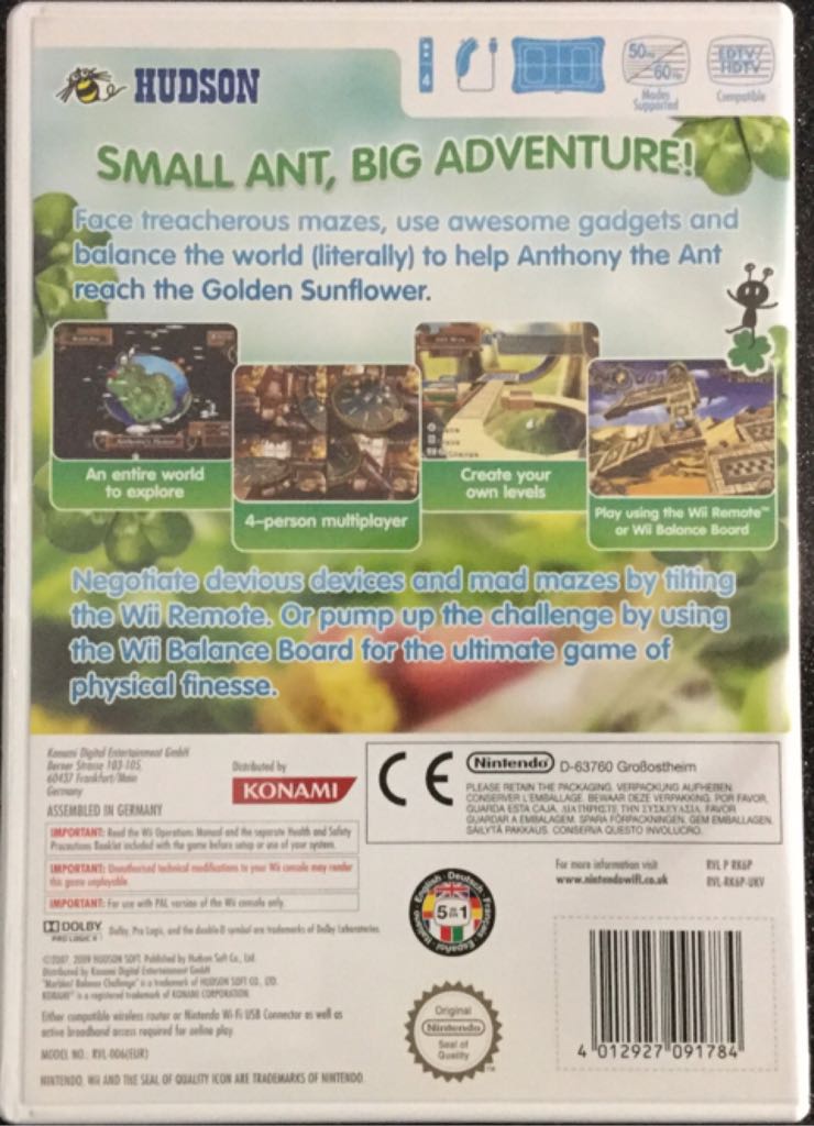 Marbles Balance Challenge - Nintendo Wii (Nintendo - 4) video game collectible [Barcode 4012927091784] - Main Image 2