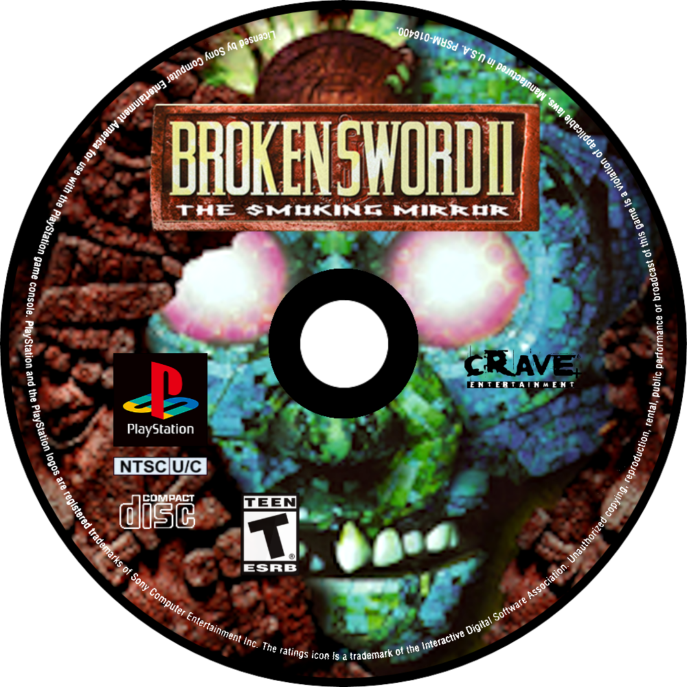 Broken Sword II: The Smoking Mirror - Sony PlayStation (Crave Entertainment - 1) video game collectible [Barcode 650008199048] - Main Image 3
