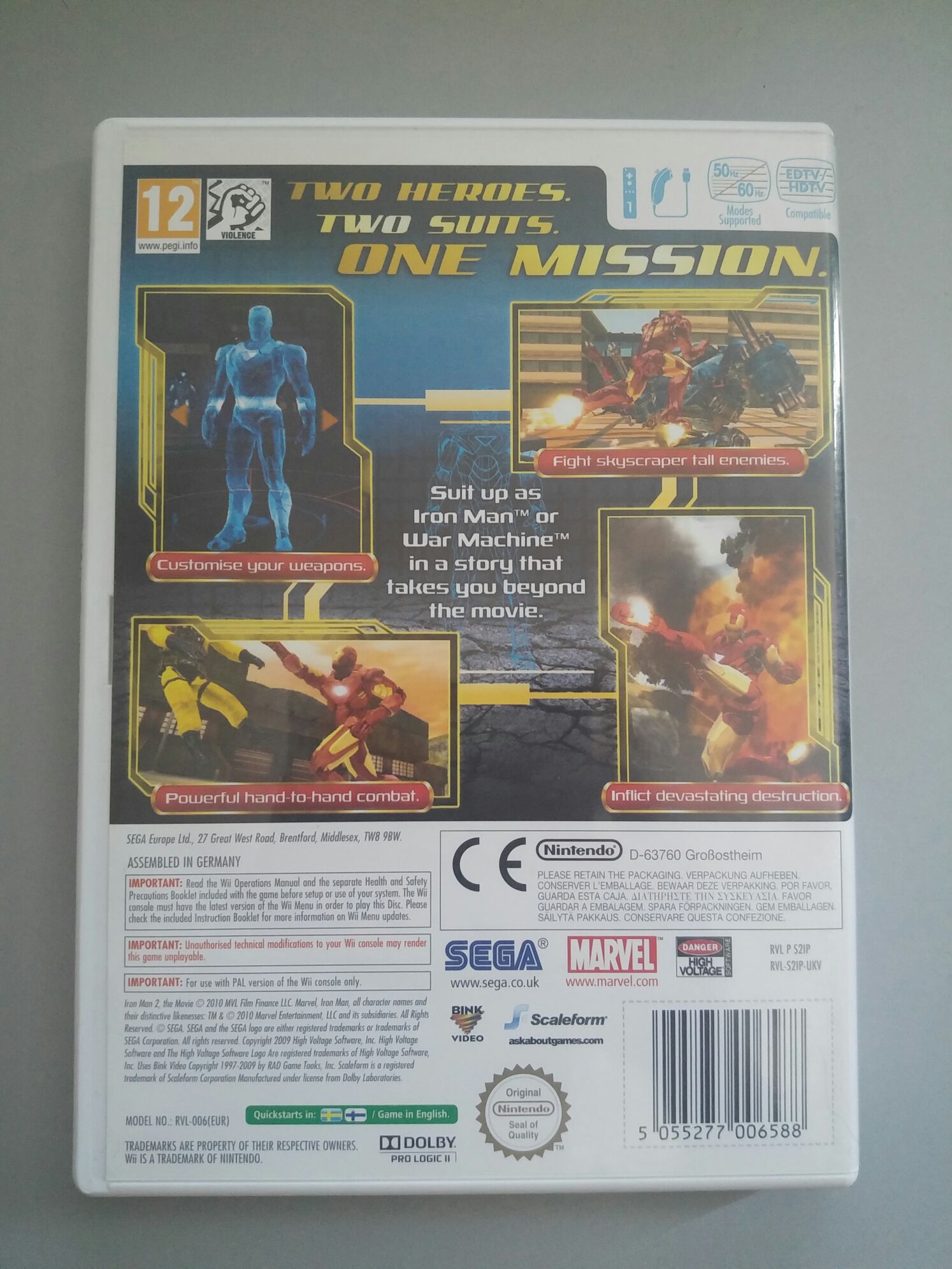 Iron Man 2 - Nintendo Wii (Marvel - 1) video game collectible [Barcode 5055277006588] - Main Image 2